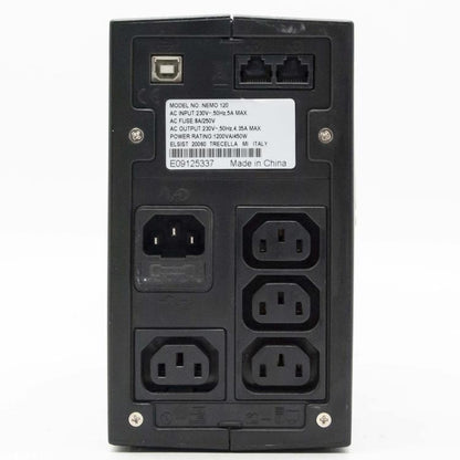 Elsist Nemo 2.0 120 Ups 1200Va 600W Gruppo Di Continuita' Con Display E Software