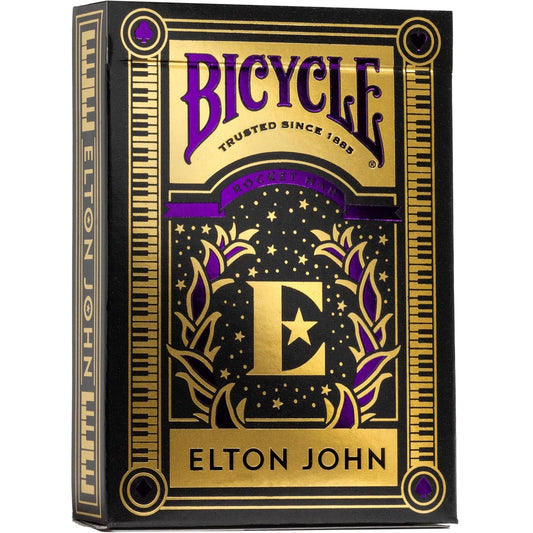 Bicycle - Rock (Elton John Europe) Playing Cards - Mazzo di Carte da Collezione, Poker, Magia e Cardistry basato sul famoso Cantante Rockstar