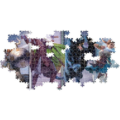 Clementoni - Dungeons & Dragons Puzzle Panoramico Compagni della Sala - 1000 pz