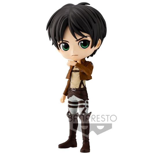 BANPRESTO Q POSKET (ATTACK ON TITAN) EREN YEAGER VER.A STATUETTA PVC FIGURE 14CM