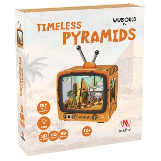 Mathv Puzzle 3D Vintage TV Timeless Pyramids (MNH0001)