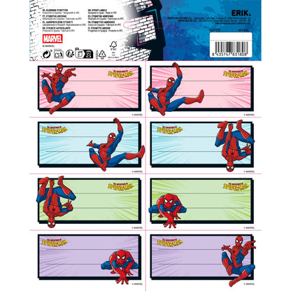 Gadget - Marvel Spider-Man Grupo Erik - Stickers Collection (8 Etichette Adesive) - Da Collezione