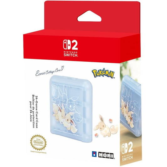 HORI Custodia 24 Game Card Case Nintendo Switch 2 Pokemon (Eevee Cottage Core)