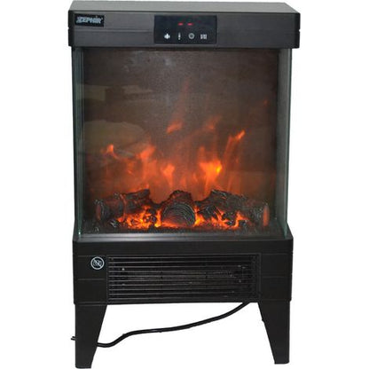 Zephir Caminetto Elettrico Camino Stufa Effetto Fiamma 2000W Timer 12H - Home Design Casa - 2 Livelli Potenza