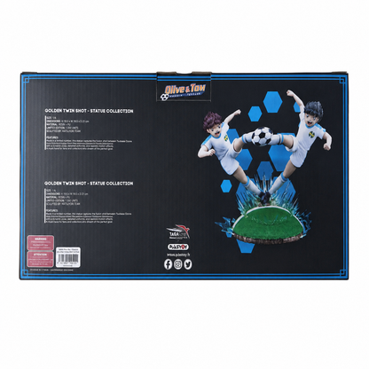 Plastoy Oliver Hutton e Tom Becker - Golden Twin Shoot Statua in Resina 3 cm Captain Tsubasa - Ozora Holly e Benji