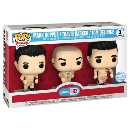 Funko Pop ! Rocks Blink 182 - Mark Hoppus Travis Barker Tom Delonge (3) Special