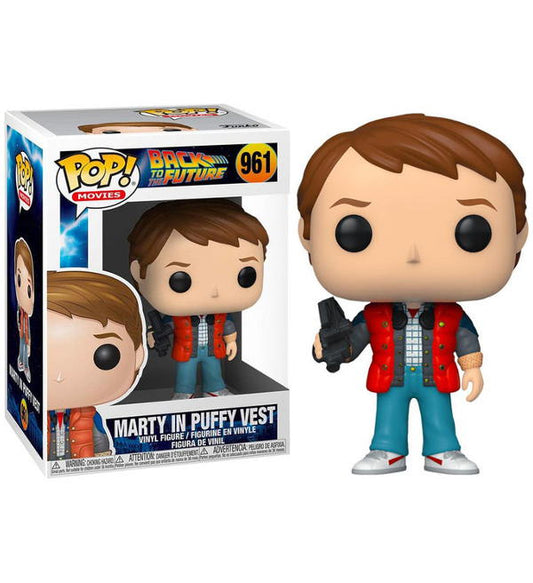 Funko Pop! Movies Back To The Future (961) Marty In Puffy Vest Ritorno Al Futuro
