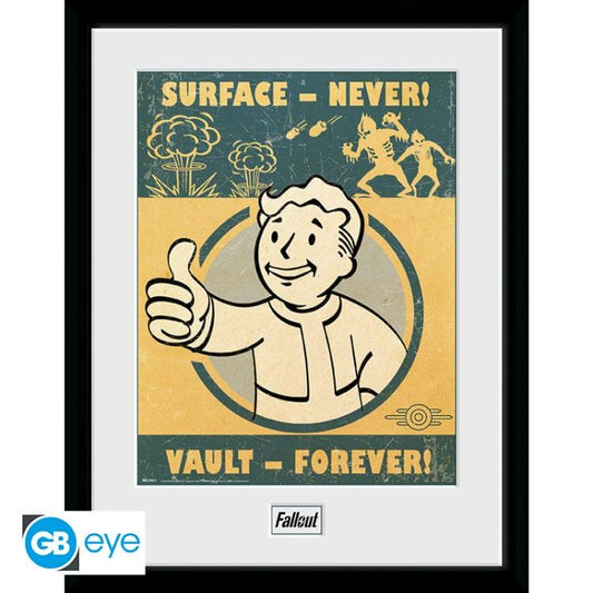 ABYSTYLE FALLOUT (VAULT FOREVER) POSTER INCORNICIATO CORNICE QUADRO STAMPA 30x40