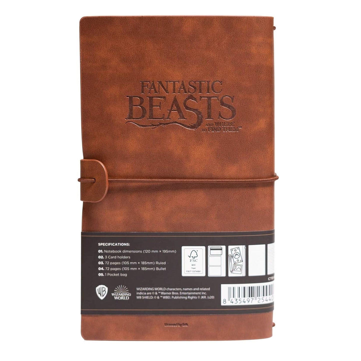 Taccuino Harry Potter "Animali Fantastici" Diario Personale Viaggio 2 Quaderni Sostituibili: Bullet Journal Puntinato e a Righe 160 pag