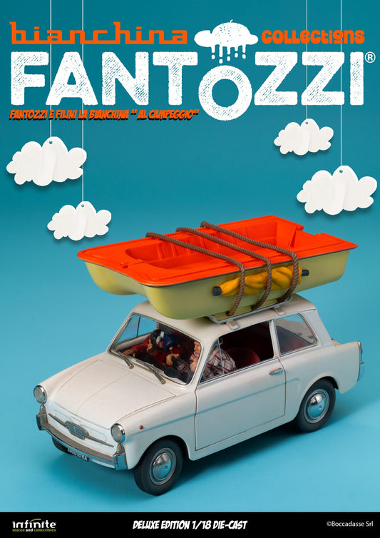 Infinite - Fantozzi E Filini La Bianchina Al Campeggio 1/18 Die-cast Deluxe Edition Limited Figure