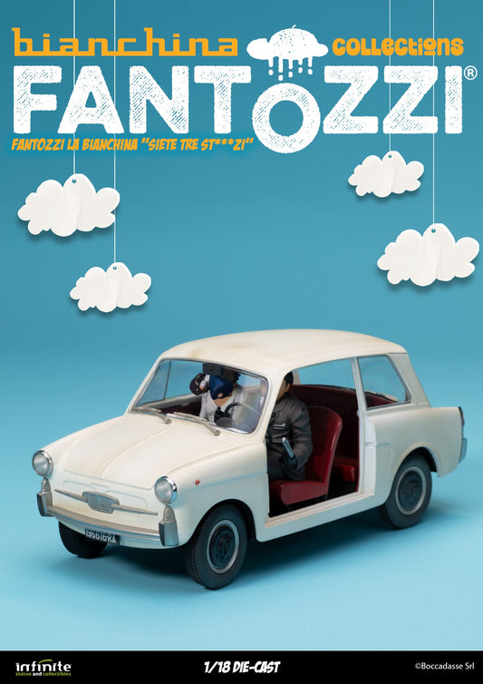 Infinite - Fantozzi La Bianchina Siete Tre St...zi 1/18 Die-cast - 18cm Figure Filini