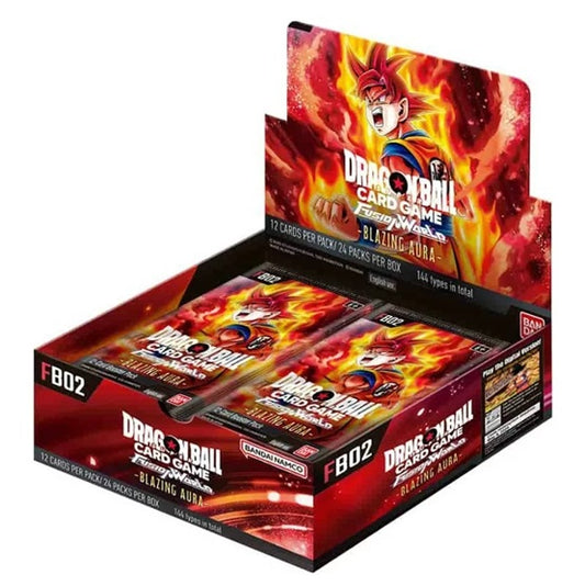 Dragon Ball Super Card Fusion World Fb02 Eu Box 24 Buste Tcg Blazing Aura Game