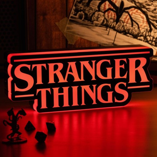 Paladone Lampada Ufficiale Stranger Things Logo Light V2 Led Pulse 31Cm