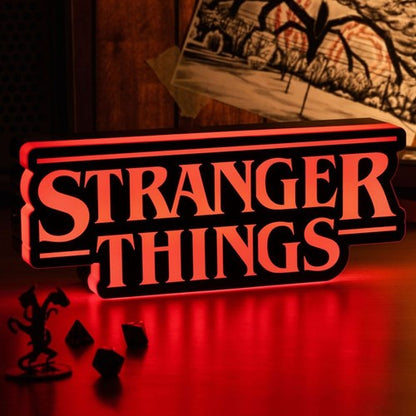 Paladone Lampada Ufficiale Stranger Things Logo Light V2 Led Pulse 31Cm
