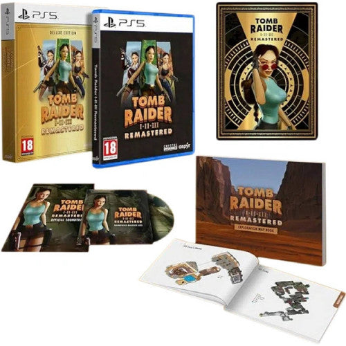 Tomb Raider I-Iii Remastered Deluxe Edition Ps5 Starring Lara Croft Playstation