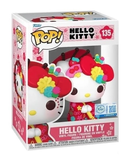 Funko Pop ! Hello Kitty (135) Hello Kitty in Kimono - Special Edition - Vinyl Figure 9cm