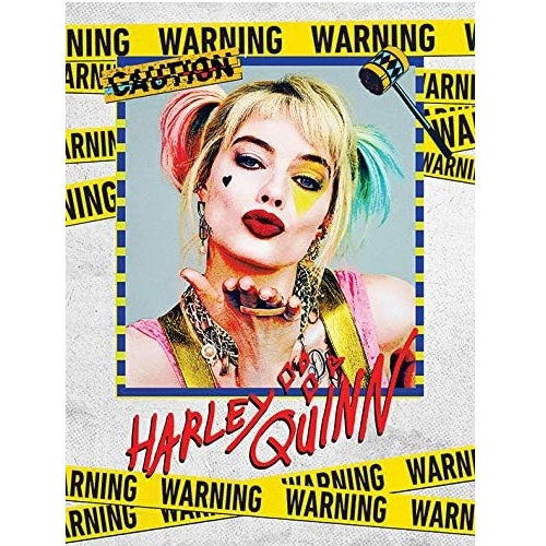 Dc Comics Birds Of Prey (Harley Quinn Warning) Stampa Su Tela Deluxe 30X40 Cm