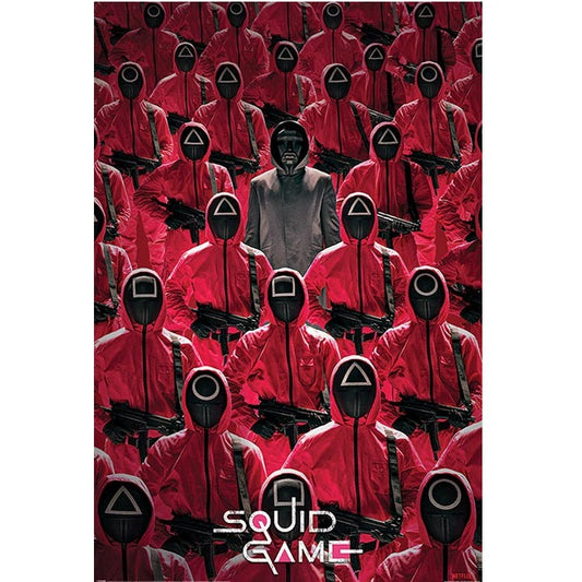 Pyramid (Squid Game) Maxy Poster: "Folla" (91,5x61) Serie Tv Netflix