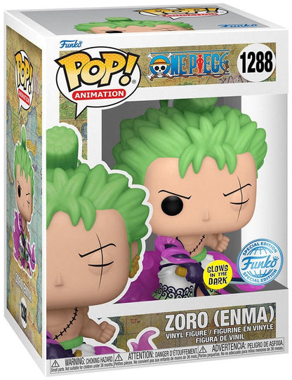 Funko Pop ! Animation - One Piece (1288) Zoro W / Enma Figure Special Gitd 9Cm