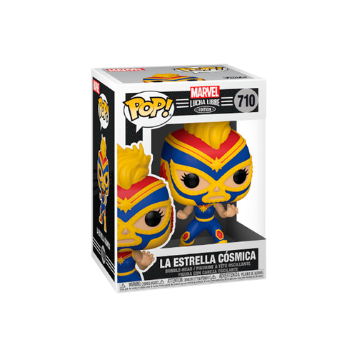Funko Pop Marvel Lucha Libre 710 La Estrella Cosmica Wonder Woman Figure Nuova