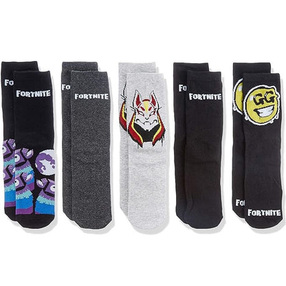 Cerda Calzini (Fortnite) 5 paia di Calze in Cotone Ragazzi Unisex 35-38 Gift Box