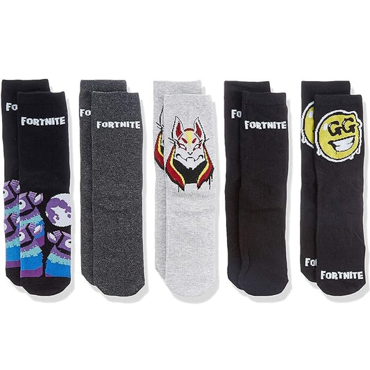 Cerda Calzini (Fortnite) 5 paia di Calze in Cotone Ragazzi Unisex 35-38 Gift Box