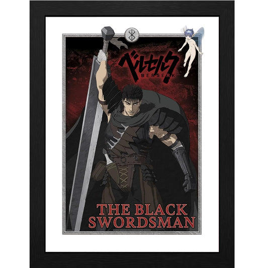 Abystyle Berserk The Black Swordsman Poster Incorniciato Cornice Quadro 30x40