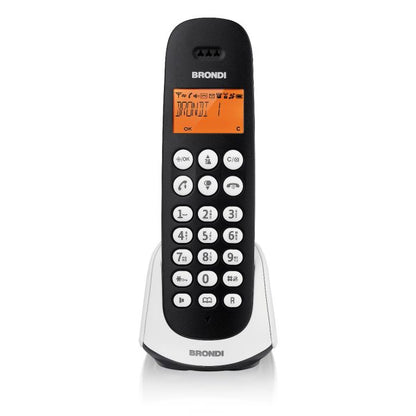 Telefono Cordless Brondi Adara Senza Filo Portatile Ufficio Casa Hotel Negozio
