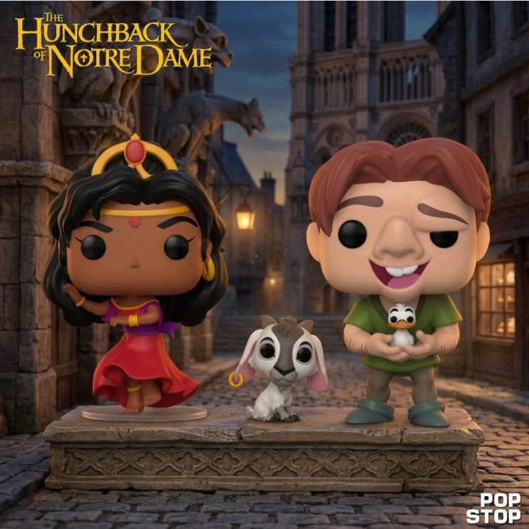 Funko Pop ! Disney Il Gobbo Di Notre Dame (1735) Esmeralda & Djali Figure 9Cm