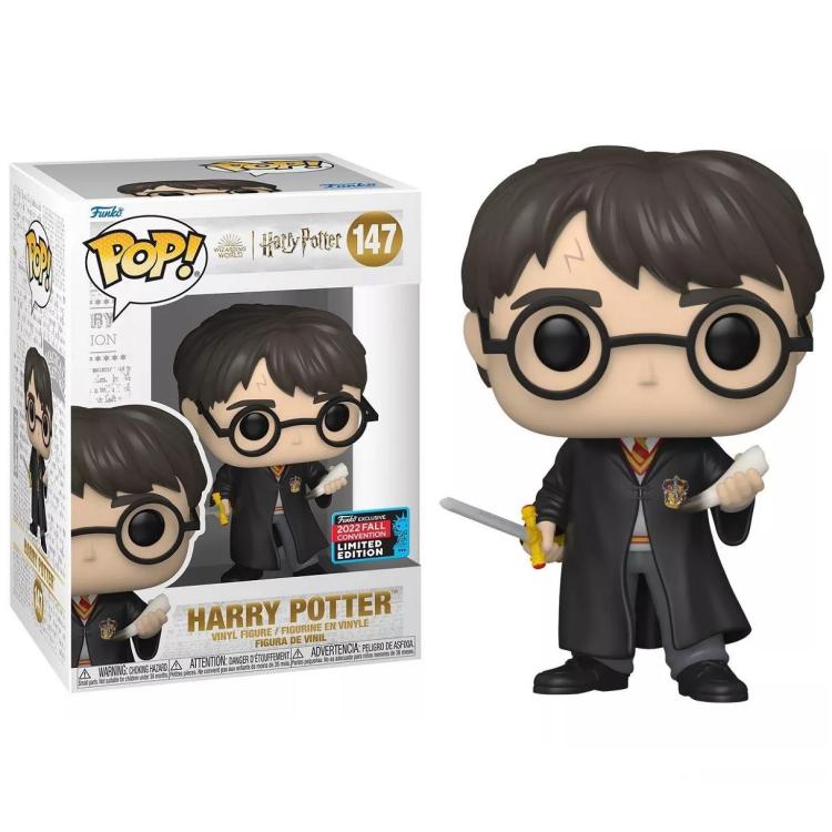 Funko Pop ! Harry Potter (147) Harry W/Sword E Fang (Convention Limited Excl.)