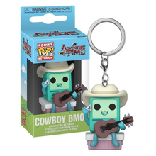 Funko Pop! Pocket Keychain: Adventure Time (Cowboy Bmo) Mini Figure, Portachiavi da Collezione, 4cm