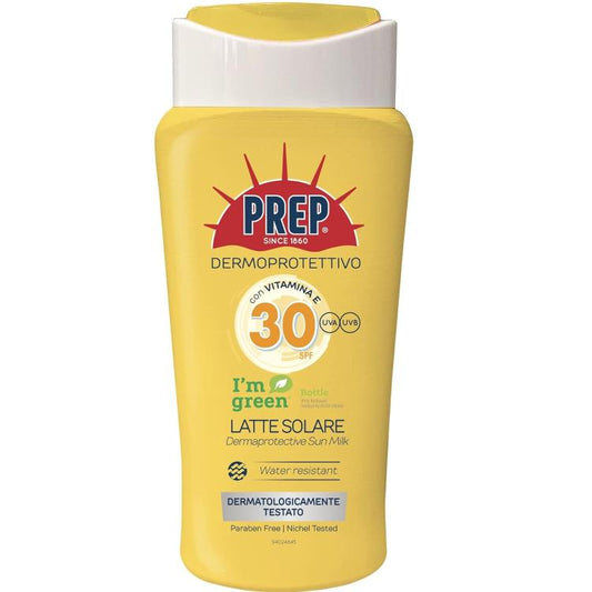 Prep -  Latte Solare Dermoprotettivo Spf30 Protezione Solare Raggi Uva-Uvb 200Ml