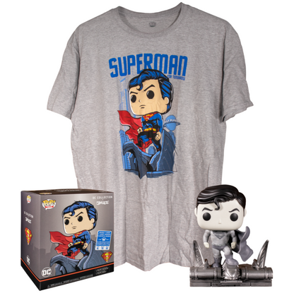 Funko Pop Dc Collection By Jim Lee Superman 278 + T Shirt M Special Edition Hero