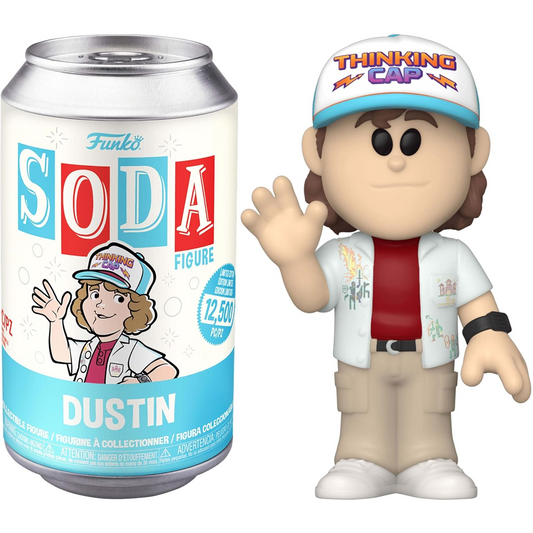 Funko Soda Stranger Things: Dustin - Vinyl Figure 9cm Lattina Da Collezione