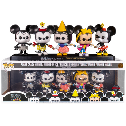 Funko Pop Disney: Archives Minnie Mouse - Minnie Mouse 5 Pack (Exclusive) 9Cm