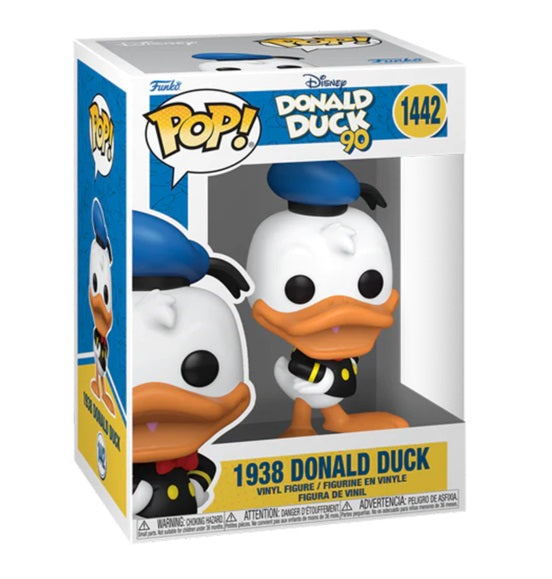 Funko Pop ! Disney Donald Duck 9Oth - (1442) 1938 Donald Duck Figure Paperino