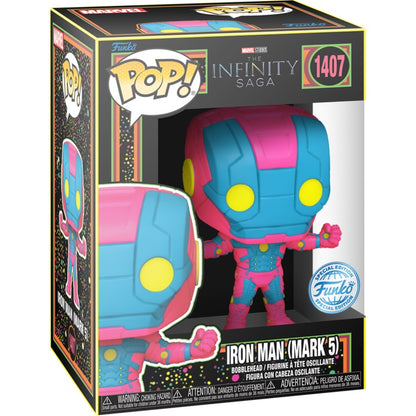 Funko Pop! Marvel The Infinity Saga (1407) Iron Man (Mark 5) Blacklight - Figure