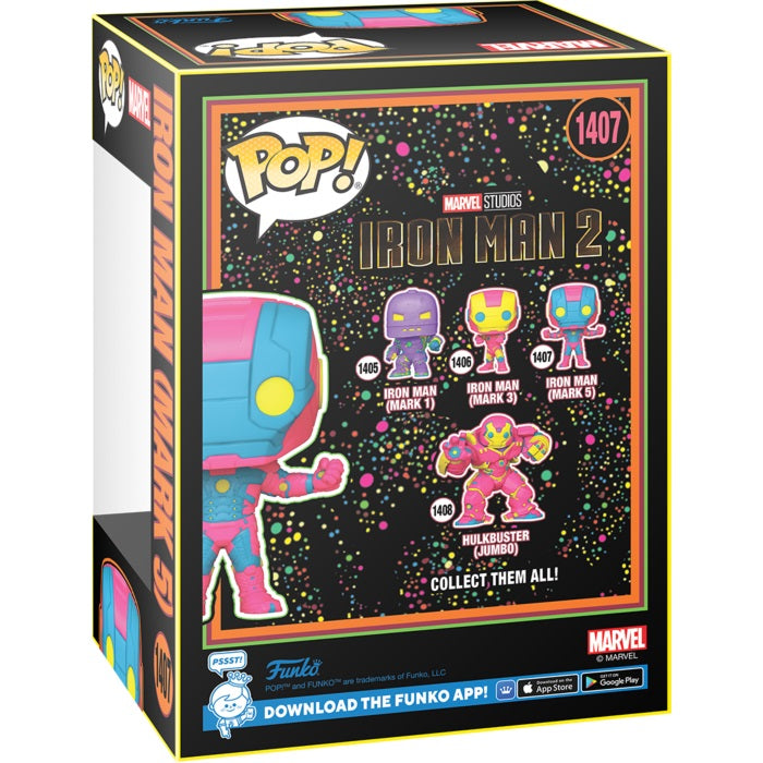 Funko Pop! Marvel The Infinity Saga (1407) Iron Man (Mark 5) Blacklight - Figure
