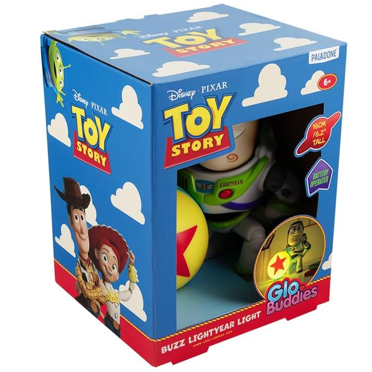PALADONE Glo Buddies: Disney Pixar Toy Story (Buzz Lightyear) - Lampada da scrivania - Statuetta 3D