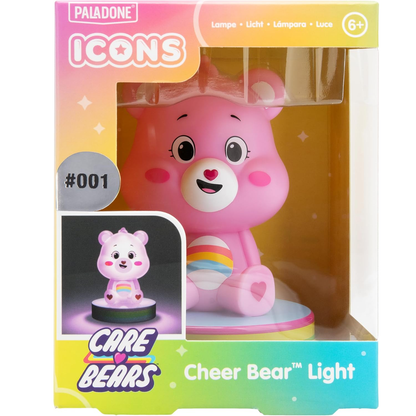 PALADONE Icon Lights: Mini lampada Care Bears 001 (Orsetti del Cuore) - Cheer Bear - Lampada LED Statuetta 3D