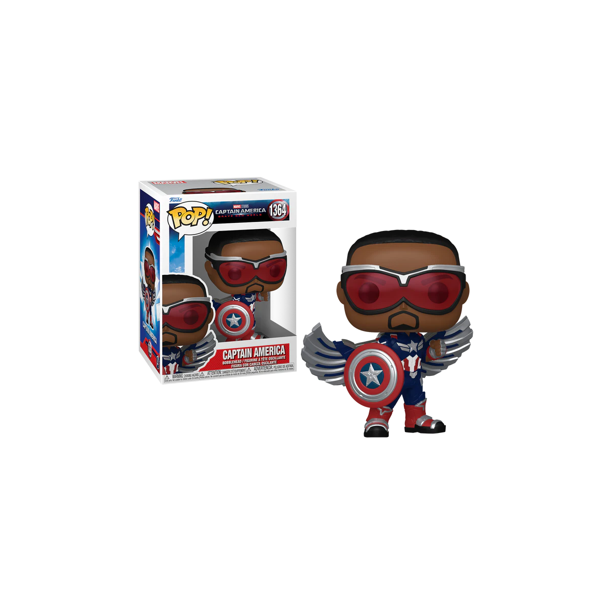 Funko Pop ! Marvel Captain America Brave New World (1364) Captain America 15Cm