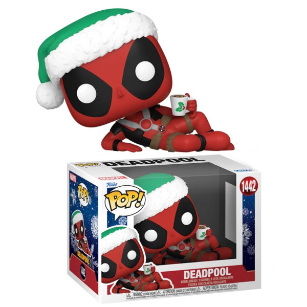 Funko Pop ! Marvel (1442) Deadpool - Vinyl Figure 9Cm Christmas Holiday Natale