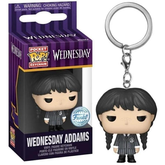 Funko Pop! Pocket Keychain - Wednesday (Wednesday Addams) Serie Portachiavi