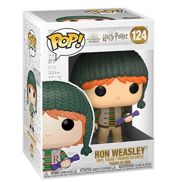 Funko Pop ! Harry Potter - (124) Ron Weasley Figure Holyday Christmas Hogwarts