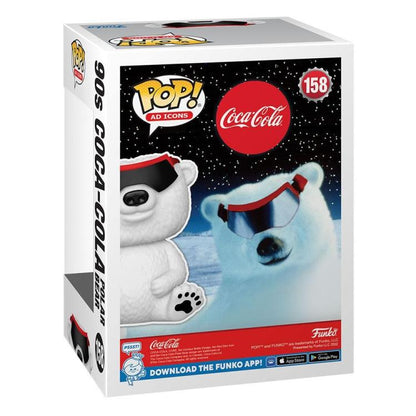 Funko Pop ! Icons Coca Cola - (158) Coke Polar Bear 90'S Flocked Special Edition