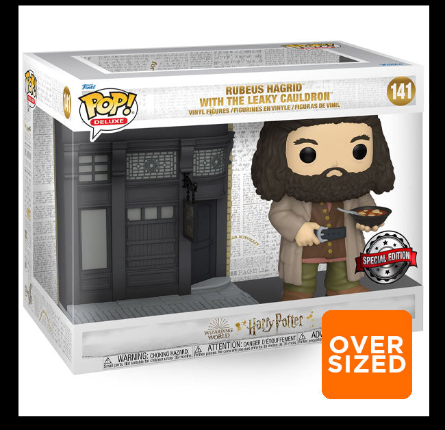 Funko Pop ! Movie Moments Deluxe - (141) Rebeus Hagrid With The Leaky Cauldron