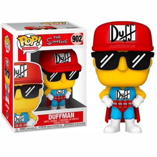 Funko Pop ! The Simpsons - (902) Duffman Figure Simpson Heroes 9cm