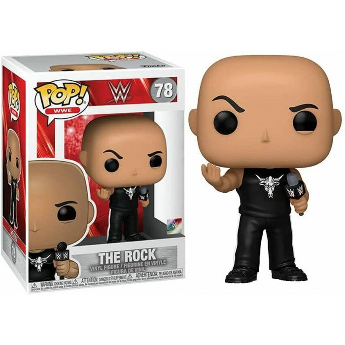 Funko Pop ! Wwe (78)  The Rock - Wrestling Vinyl Figure Statuetta Statua 9Cm