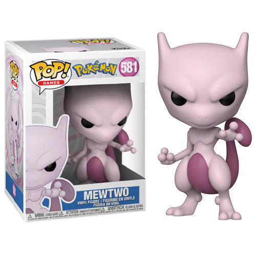 Funko Pop ! Games Pokemon Mewtwo (581) Vinyl Figure Evoluzione Mew / Mewtu
