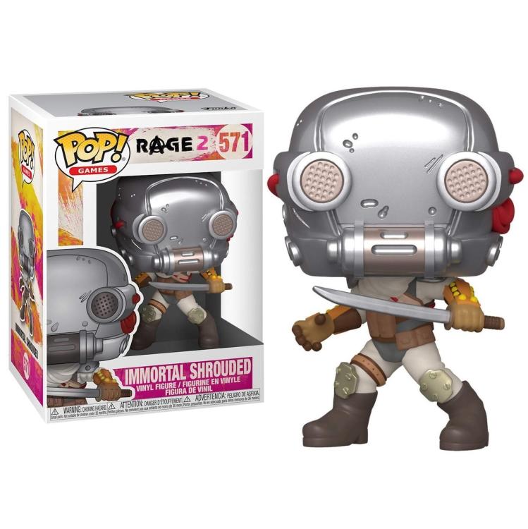 Funko Pop ! Games - Rage 2 - (571) Immortal Shrouded Vinyl Figure 9Cm Statuetta